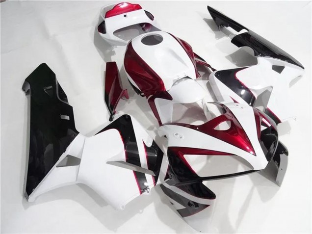 2005-2006 Honda CBR600RR Motorcycle Fairings Kits - White Red Black Canada for Sale