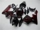 2005-2006 Honda CBR600RR Motorcycle Fairing Kits - Glossy Black Red Flame Canada for Sale