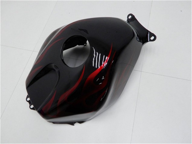 2005-2006 Honda CBR600RR Motorcycle Fairing Kits - Glossy Black Red Flame Canada for Sale