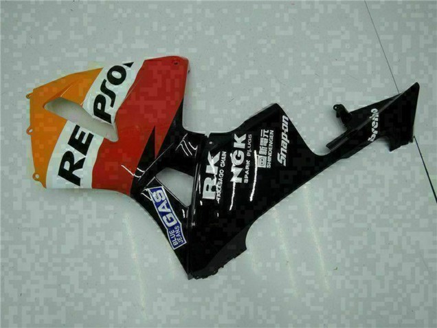 2005-2006 Honda CBR600RR Motorcycle Fairings - Orange White Red Black Repsol Canada for Sale