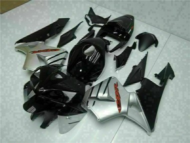 2005-2006 Honda CBR600RR Motorcycle Fairings - Glossy Black Silver Canada for Sale