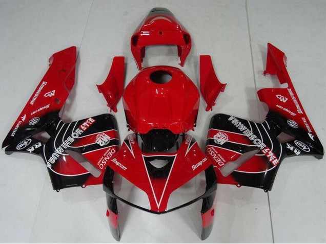 2005-2006 Honda CBR600RR Motorcycle Fairings Kit - Red Black Canada for Sale