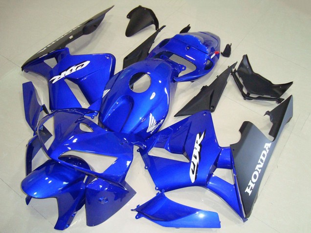 2005-2006 Honda CBR600RR Motorcycle Fairings - Blue Black White Decal Canada for Sale
