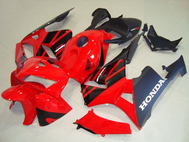 2005-2006 Honda CBR600RR Motorcycle Fairing Kits - Red Black Canada for Sale
