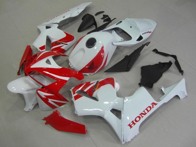 2005-2006 Honda CBR600RR Motorcycle Fairings - White Red Canada for Sale