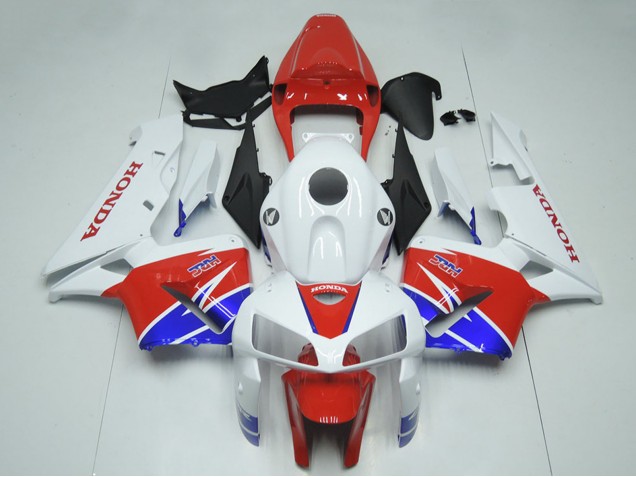 2005-2006 Honda CBR600RR Motorcycle Fairing Kits - White Red Blue HRC Canada for Sale