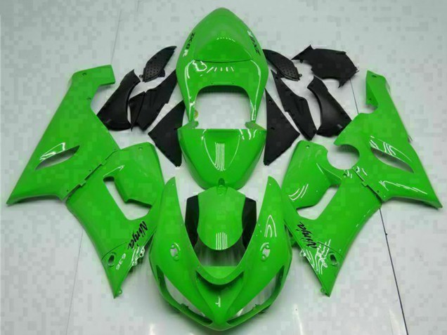 2005-2006 Kawasaki ZX6R Motorcycle Fairing - Green Canada for Sale