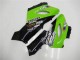 2005-2006 Kawasaki ZX6R Motorcycle Fairings - Green Glossy Black Elf Canada for Sale