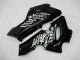 2005-2006 Kawasaki ZX6R Motorcycle Fairings - Glossy Black White West Canada for Sale