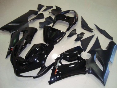 2005-2006 Kawasaki ZX6R Motorcycle Fairings - Glossy Black Matte Black Silver Red Canada for Sale