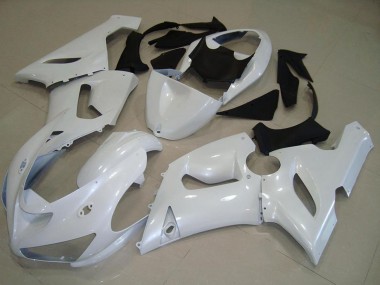2005-2006 Kawasaki ZX6R Motorcycle Fairings - Pearl White Canada for Sale