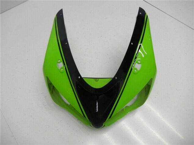 2005-2006 Kawasaki ZX6R Motorcycle Fairing - Green Glossy Black Canada for Sale