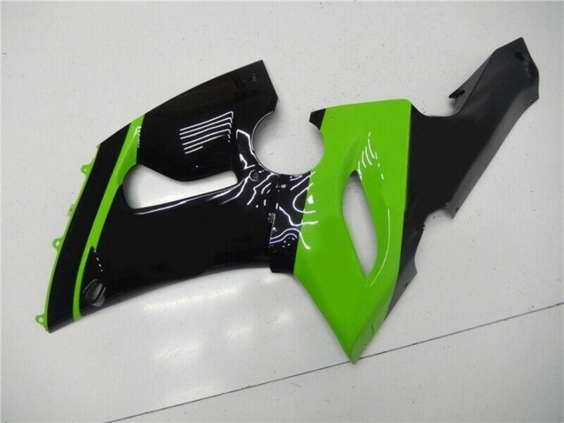 2005-2006 Kawasaki ZX6R Motorcycle Fairing - Green Glossy Black Canada for Sale