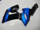 2005-2006 Kawasaki ZX6R Motorcycle Fairing Kits - Blue Glossy Black Canada for Sale