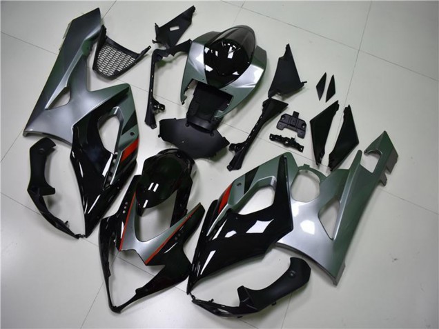 2005-2006 Suzuki GSXR 1000 Motorcycle Fairing - Glossy Black Silver Canada for Sale