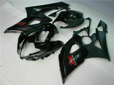 2005-2006 Suzuki GSXR 1000 Motorcycle Fairing - Glossy Black Matte Black Red Canada for Sale