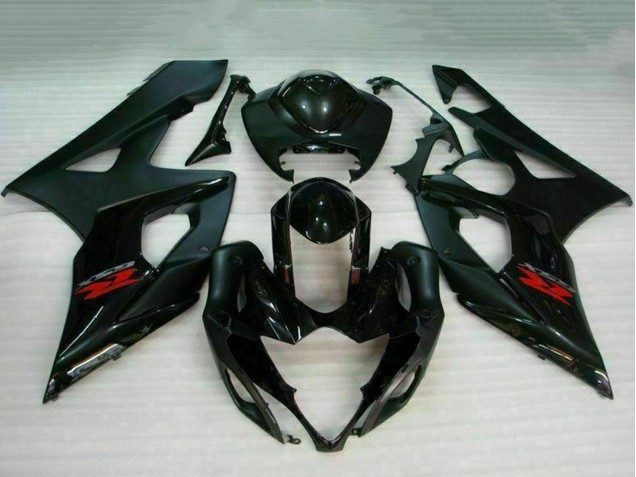 2005-2006 Suzuki GSXR 1000 Motorcycle Fairing - Glossy Black Matte Black Red Canada for Sale