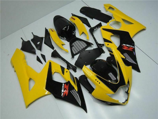 2005-2006 Suzuki GSXR 1000 Motorcycle Fairings - Yellow Glossy Black Red Canada for Sale