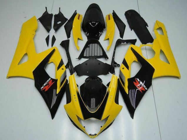 2005-2006 Suzuki GSXR 1000 Motorcycle Fairings - Yellow Glossy Black Red Canada for Sale