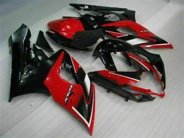 2005-2006 Suzuki GSXR 1000 Motorcycle Fairings - Red Glossy Black Matte Black Canada for Sale
