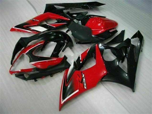 2005-2006 Suzuki GSXR 1000 Motorcycle Fairings - Red Glossy Black Matte Black Canada for Sale
