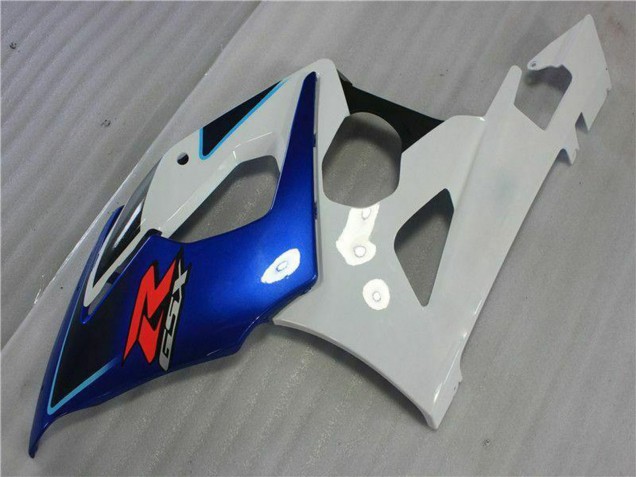 2005-2006 Suzuki GSXR 1000 Motorcycle Fairing Kits - White Blue Glossy Black Canada for Sale