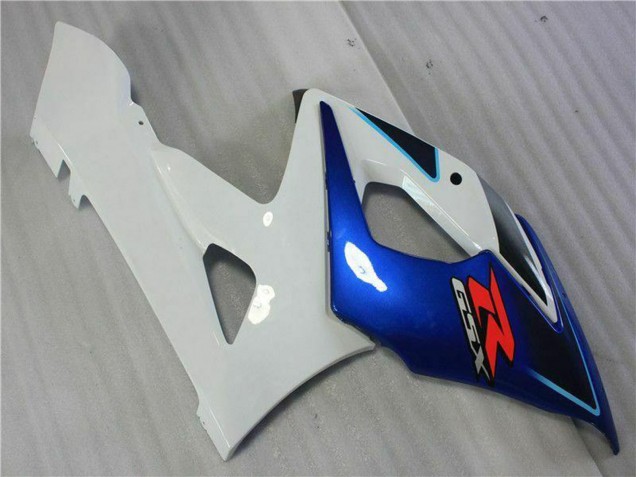 2005-2006 Suzuki GSXR 1000 Motorcycle Fairing Kits - White Blue Glossy Black Canada for Sale