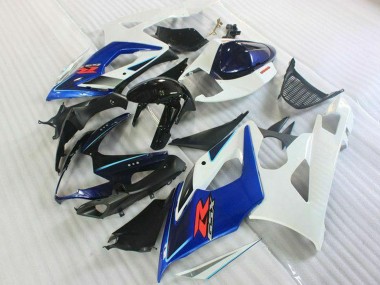 2005-2006 Suzuki GSXR 1000 Motorcycle Fairing Kits - White Blue Glossy Black Canada for Sale