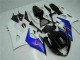 2005-2006 Suzuki GSXR 1000 Motorcycle Fairing - White Blue Glossy Black Canada for Sale