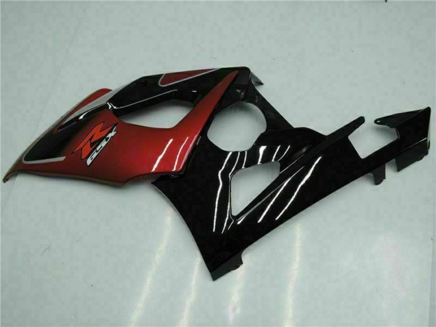 2005-2006 Suzuki GSXR 1000 Motorcycle Fairings - Red Silver Glossy Black Canada for Sale
