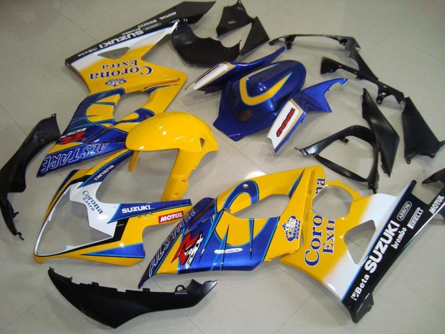 2005-2006 Suzuki GSXR 1000 Motorcycle Fairings - Yellow White Black Corona Canada for Sale