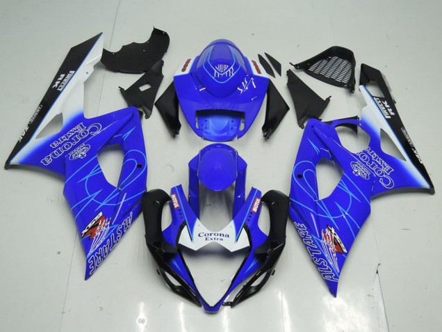 2005-2006 Suzuki GSXR 1000 Motorcycle Fairings - Blue White Black Corona Canada for Sale