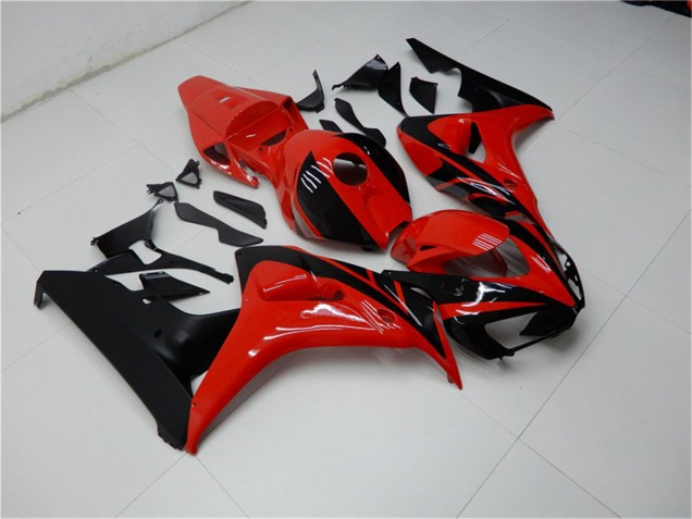 2006-2007 Honda CBR1000RR Motorcycle Fairings Kits - Red Glossy Black Canada for Sale
