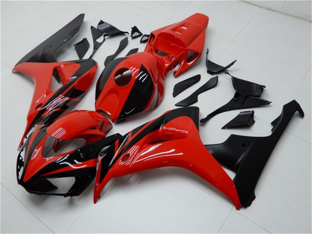 2006-2007 Honda CBR1000RR Motorcycle Fairings Kits - Red Glossy Black Canada for Sale