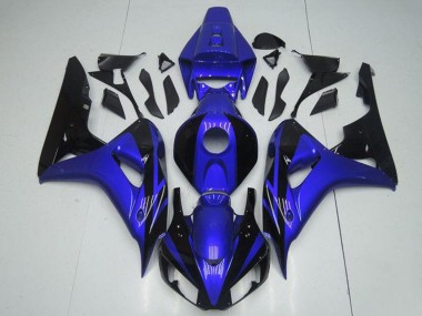 2006-2007 Honda CBR1000RR Motorcycle Fairing Kits - Blue Glossy Black Canada for Sale