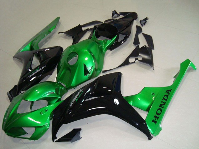 2006-2007 Honda CBR1000RR Motorcycle Fairings - Green Glossy Black Canada for Sale