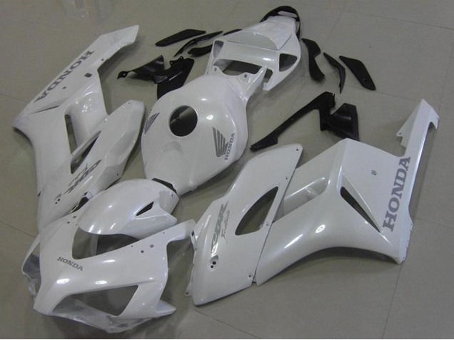 2006-2007 Honda CBR1000RR Motorcycle Fairings - White with Silver Decals Canada for Sale