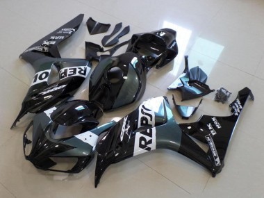 2006-2007 Honda CBR1000RR Motorcycle Fairing - Grey White Glossy Black Repsol Canada for Sale