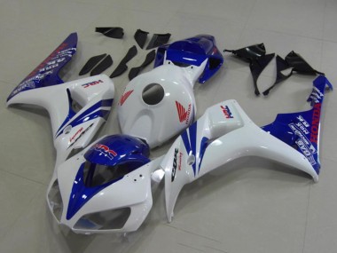 2006-2007 Honda CBR1000RR Motorcycle Fairings - White Blue Red HRC Canada for Sale