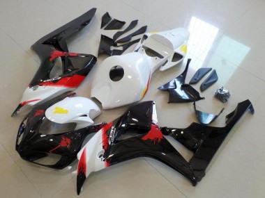 2006-2007 Honda CBR1000RR Bike Fairings - White Red Glossy Black Canada for Sale