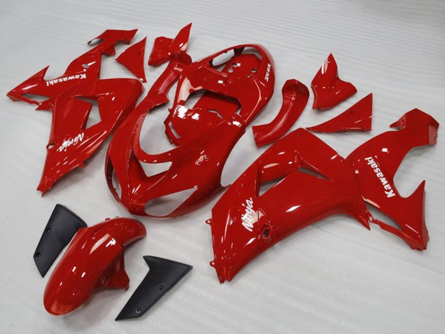 2006-2007 Kawasaki ZX10R Motorcycle Fairings - Red White Canada for Sale