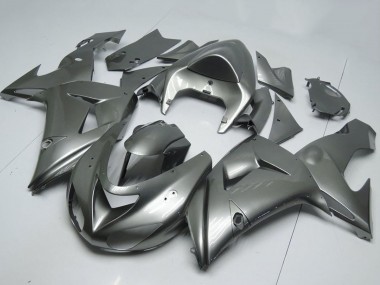 2006-2007 Kawasaki ZX10R Motorcycle Fairings - Glossy Grey Canada for Sale