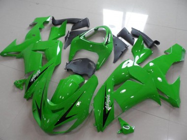 2006-2007 Kawasaki ZX10R Motorcycle Fairings - Green Black Stripe Canada for Sale