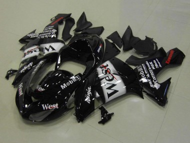 2006-2007 Kawasaki ZX10R Motorcycle Fairings - Glossy Black White West Red Canada for Sale