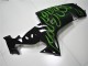 2006-2007 Kawasaki ZX10R Motorcycle Fairings - Glossy Black Green Flame Canada for Sale