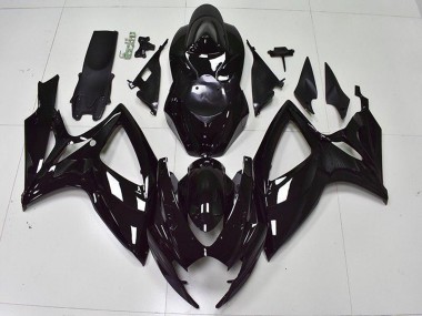 2006-2007 Suzuki GSXR 600/750 Bike Fairings - Glossy Black Canada for Sale