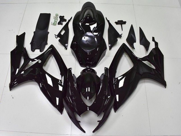 2006-2007 Suzuki GSXR 600/750 Bike Fairings - Glossy Black Canada for Sale