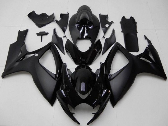 2006-2007 Suzuki GSXR 600/750 Motorcycle Fairings - Matte Black Glossy Black Canada for Sale