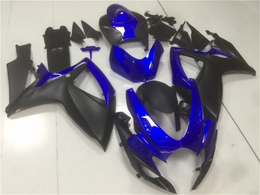 2006-2007 Suzuki GSXR 600/750 Motorcycle Fairings - Blue Matte Black Canada for Sale
