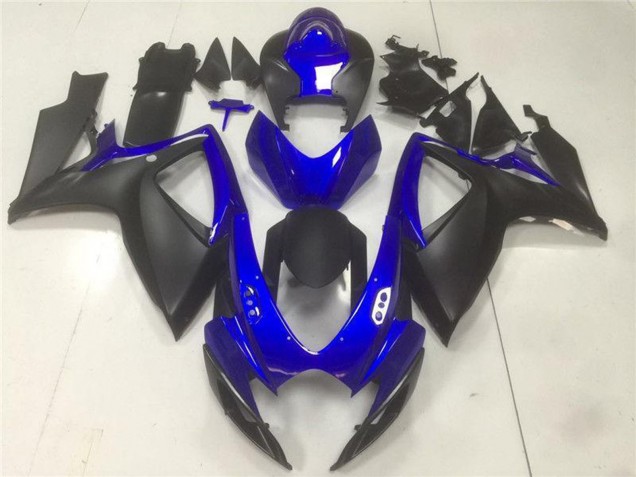 2006-2007 Suzuki GSXR 600/750 Motorcycle Fairings - Blue Matte Black Canada for Sale